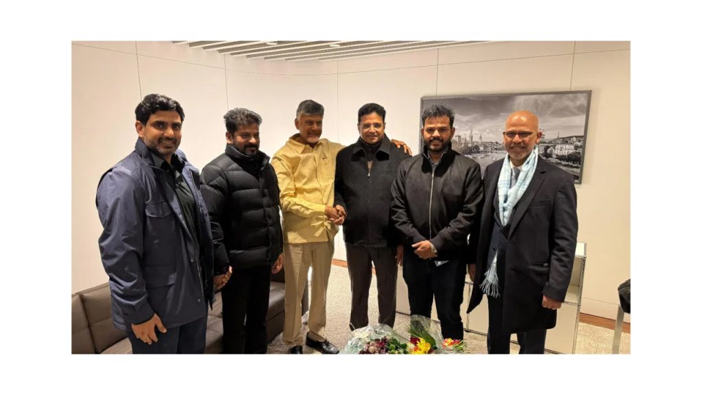 దావోస్‌లో తెలుగు రాష్ట్రాల పెట్టుబడుల రేస్.. జ్యూరిక్‌లో చంద్రబాబు, రేవంత్ భేటీ
