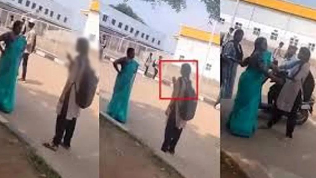ఫోన్ తీసుకున్నారని.. లెక్చరర్‌ను చెప్పుతో కొట్టిన విద్యార్థిని..
