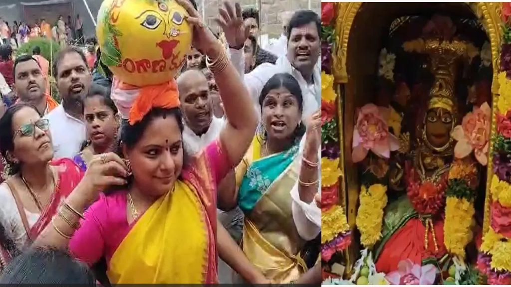 బోనాల సంబరాలు షురూ.. గోల్కొండ జగదాంబికకి తొలి బోనం సమర్పణ..క్యూ కట్టిన రాజకీయ నేతలు, భక్తులు