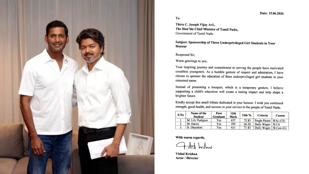 CM విజయ్‌ను కలిసిన నటుడు విశాల్.. బొకేకు బదులు ఏమిచ్చారో తెలుసా?