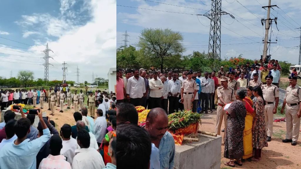 కొడుకు చితికి నిప్పంటించిన తల్లి.. వీర జవాన్ అంత్యక్రియల్లో హృదయవిదారక దృశ్యం